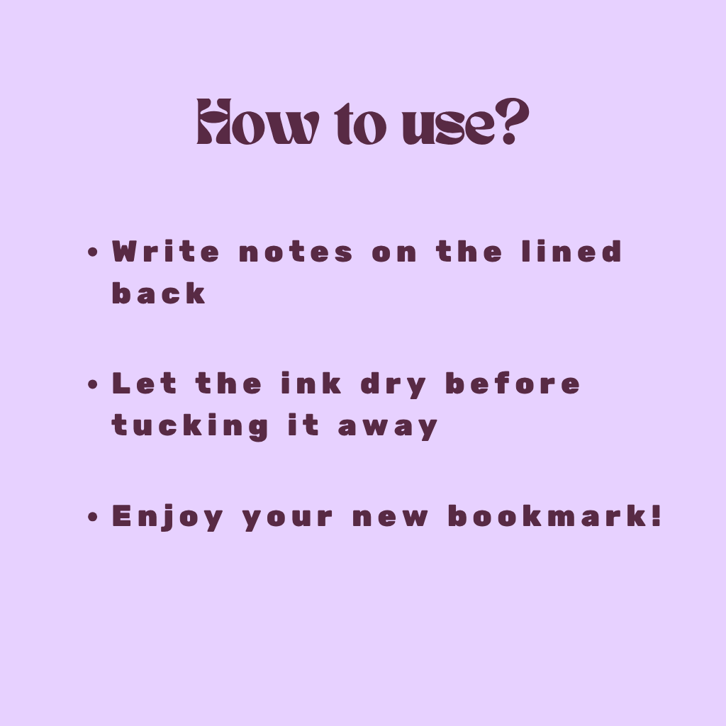 Bookmark: Bird & Bloom - ADHD Friendly