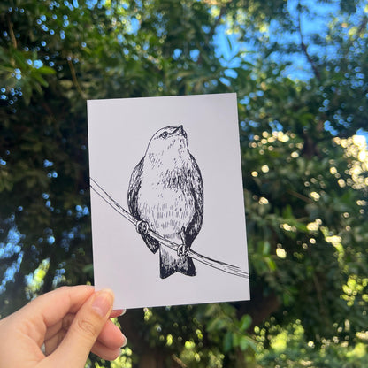 Bookmark: Bird & Bloom - ADHD Friendly